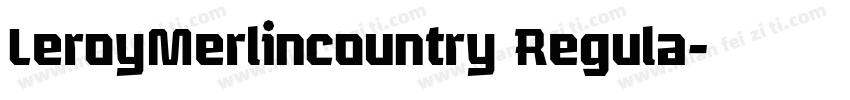 LeroyMerlincountry Regula字体转换